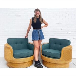 UNIONBAY Vintage Y2K Blue Denim Tie-Front Skorts- size 4-6 modern day